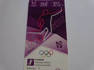 £11.99 • Buy London 2012 Olympic Games ORIGINAL FOOTBALL Ticket 11th Aug GOLD MEDAL MATCH