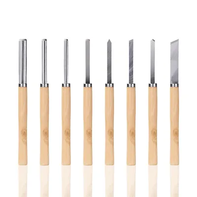 8pcs Wood Turning Chisel Set Lathe Tools Woodturning Hand Tool Set AU Stock • $41.47