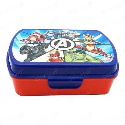 £7.89 • Buy 16cm Marvel Avengers Lunch Box Plastic Kids School Sandwich Food Container 3+Y
