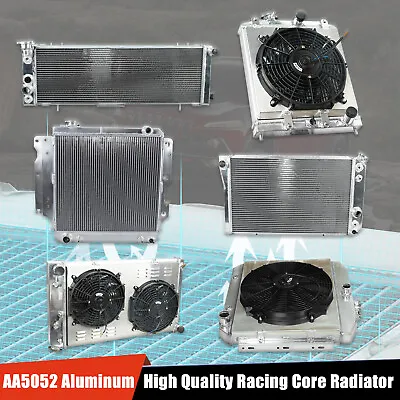 Full AA5052 Aluminum Racing Core Cooling Radiator 1-Row 2-Row 3-Row 4-Row • $168.99