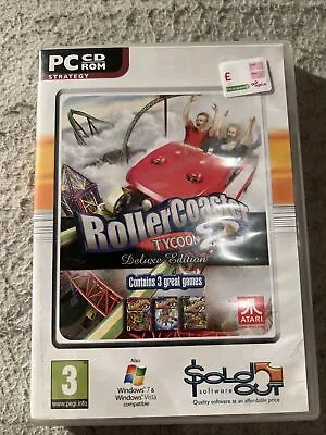 RollerCoaster Tycoon 2 Deluxe Edition Wacky Worlds & Time Twister PC CD Game • $10.20
