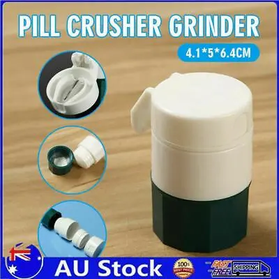 $9.99 • Buy 4 Layer Pill Medicine Crusher Grinder Splitter Tablet Divider Cutter Storage Box