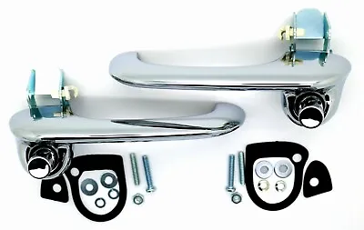 New LatchWell Chrome Outside Exterior Door Handle Set For 1964-1966 Ford Mustang • $49.99