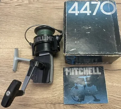 Vintage MITCHELL 4470 Collectible Fishing Reel + Box Manual • $200