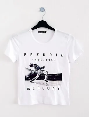 $9.85 • Buy Meinuoduo Freddie Mercury 1946-1991 Show Logo White T-Shirt XS Used Rock Xmas
