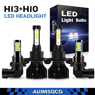 For Ford F-350 2005-2016 4x LED Headlight Hi/Lo +Fog Light Bulbs Combo Kit 6000K • $39.99