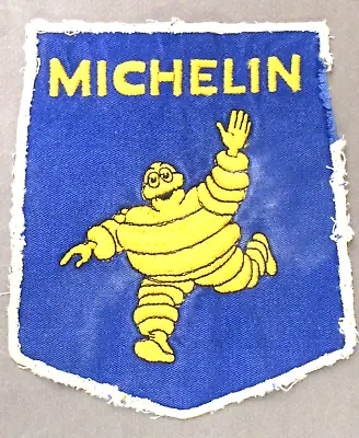 Vintage Used MICHELIN MAN Mr. Bib Large 5  By 6.5  Uniform Patch • $12.99