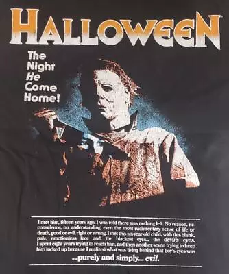 Halloween Poster The Night He Came Shirt Black • $20