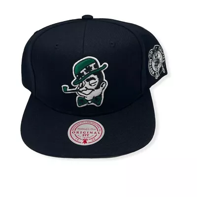 Mitchell & Ness Boston Celtics Negative Space Chain Adjustable Snapback Hat Cap • $36.99