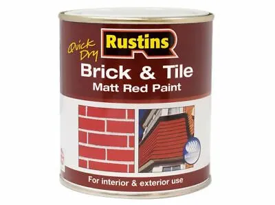 Rustins Quick Dry Brick & Tile Paint Matt Red 2.5 Litre • £38.13