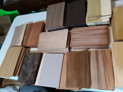 Grab Box Full Of Mixed WOOD Veneer 5  X 8  Sheets 55-70 Pcs       IC30 • $16.25