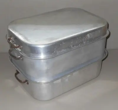 Wear-Ever Top Range Roaster Pan Canner & Oven 5 Piece Set Aluminum Turkey VTG • $75