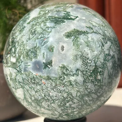 864g Natural Moss Agate Ball Quartz Crystal Sphere Reiki Meditation Decoration • $0.65