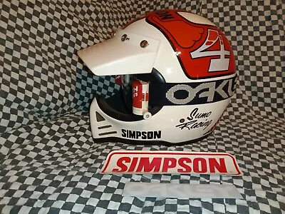 Vintage Simpson M52 Racing Helmet 7-3/8  Oakley  Snell 80 Bell Shoei • $350