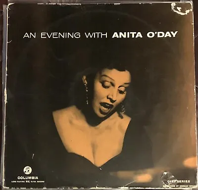 $25 • Buy ANITA O'DAY-“An Evening With” On Columbia Clef Series 1957 LP Vinyl Jazz Vocal