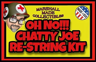 OH NO!!! CHATTY JOE RE-STRING Restring KIT Vintage PULL STRING TALKING GI JOE • $9.44
