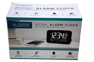 La Crosse Technology 617-1485B Atomic Color Alarm Clock With USB Charging Port • $39.95