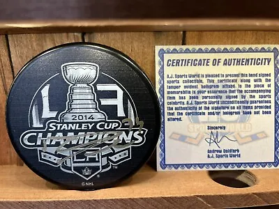 Dwight King Signed 2014 LA Kings Stanley Cup Champions Autographed Puck W/COA • $22