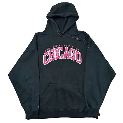 Chicago University Hoodie Jansport Pullover USA College Black Mens 2XL • £24.99