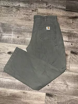 CARHARTT - Men's Dungaree Relaxed Fit Straight Leg Pants - B299 MOS - 36x32 • $18.99