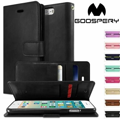 Flip Wallet Case Fit IPhone 7 8 Plus SE Flip Case Cover 6 6s Card Leather Soft • $9.99