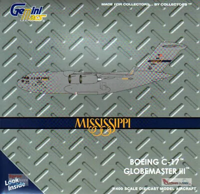 GEMGM121 1:400 Gemini Jets C-17A Globemaster III #03-3119 Mississippi ANG • $51.74