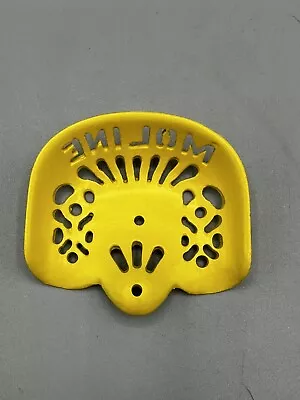 Vintage Miniature Cast Iron Moline Yellow  Tractor Seat • $20