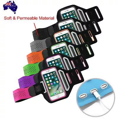 Sports Gym Running Arm Band For Apple IPhone 15 14 Plus 13 12 11 Pro Max Armband • $12.95