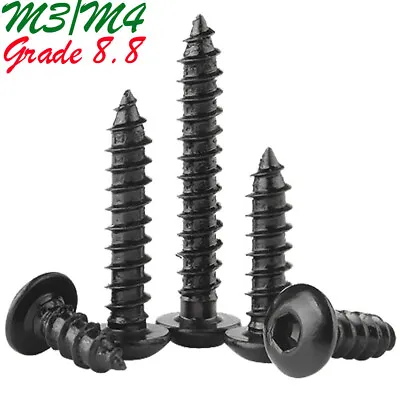 M3 M4 Grade 8.8 Alloy Steel Button Head Allen Hex Socket Screws Tapping Screws • $13.76