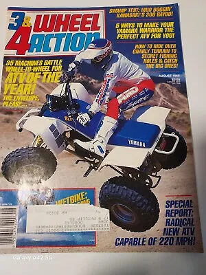 1988 3 & 4 WHEEL ACTION MAGAZINE ATV Ofthe Year DIRT WHEELS Blaster Quadracer • $49.95