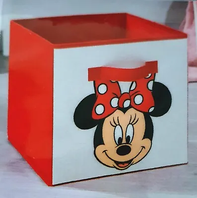 Disney Minnie Mouse Storage Cube 28x28x28cm • £10.99