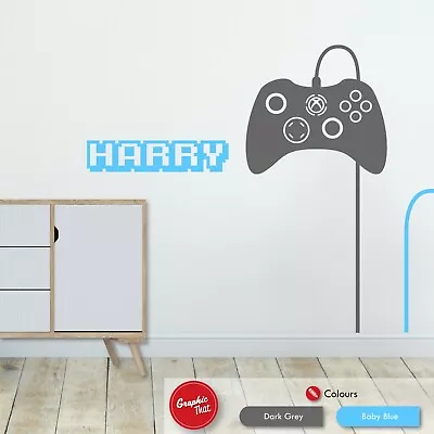 £1.99 • Buy Gaming Custom Name Wall Art Sticker Boys Bedroom Games Room XBOX Vinyl Decal 