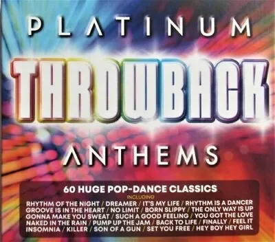 Platinum Throwback Dance Anthems CD (2020) NEW & SEALED 3 Disc Album Box Set • £4.95