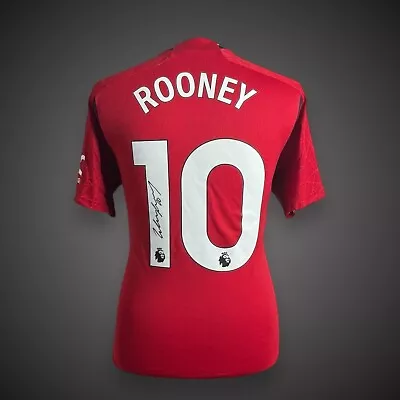 Wayne Rooney Hand Signed Manchester United Shirt With COA £150 Private Signing • $186.50