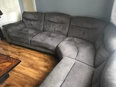 £750 • Buy Large Grey Left Hand Facing Corner Sofa - Please Read Description