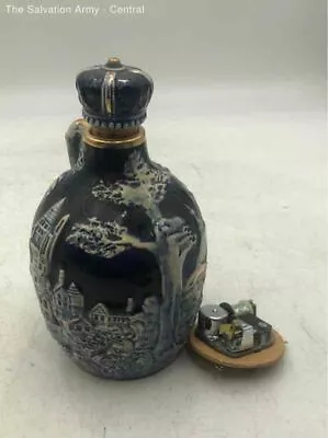 Vintage Decorative Single Handle Pottery Decanter Music Box With Stopper • $9.99