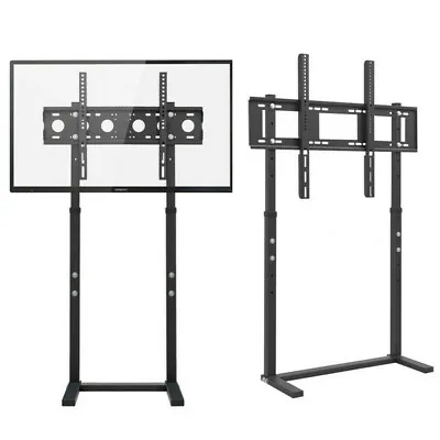 $79.93 • Buy 117/132cm Tall Floor TV Stand With Bracket Mount 32-100 Inch Height Adjustable