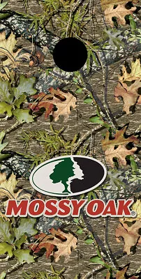 Cornhole Board- Bag Toss Wrap - VINYL DECAL- Camouflage Mossy Oak • $34