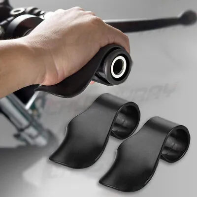 BLACK Universal Motorcycle Cruise Control Throttle Assist Wrist Rest Aid Grip 2x • $5.69