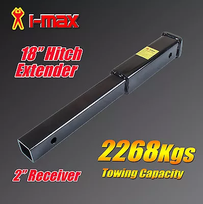 $89.90 • Buy 18  Inch Hitch Extender Extension Bike Rack Tow Bar Adaptor Trailer 4WD Car 2 