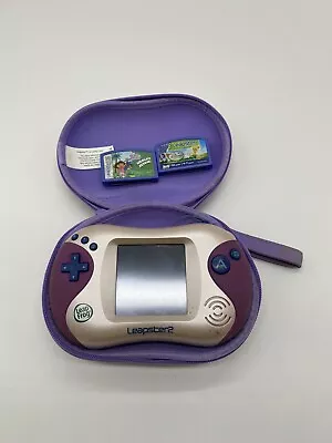 Leapster 2 Purple/Pink With 2 Games And Case - PARTS ONLY • $40