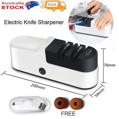 Professional Electric Knife Sharpener Kitchen Knife Scissor Sharpening Tool • $28.99