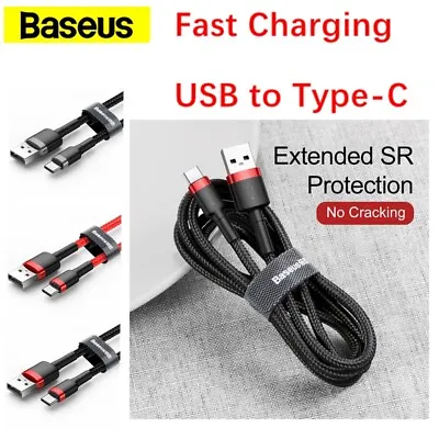 $7.95 • Buy Phone Cable Baseus Cafule Fast Charging Data Transmission USB To Type-C Cable