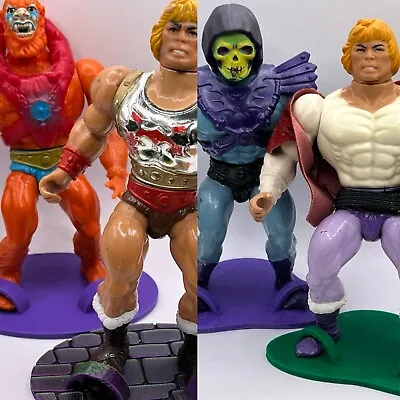 Action Figure Stands Vintage Masters Of The Universe (MOTU) He-Man Lot • $20