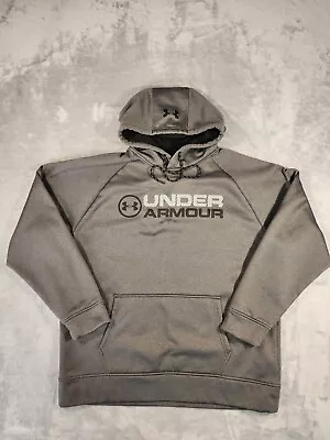 Under Armour Hoodie Mens XL Gray Sweatshirt Cold Gear Pullover  • $21.95