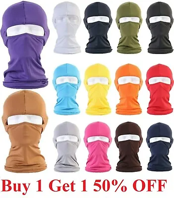 Tactical Motorcycle Bike Hat Face Mask Thin  Bandana Balaclava Sport Beanie • $5.95