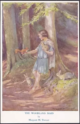 1907-1915 Vintage Postcard The Woodland Maid - Signed Artist Margaret W. Tarrant • $8.69