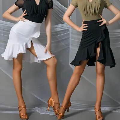 Latin Rumba Samba Tango Cha Cha Paso Doble Rhythm Ballroom Dance Practice Skirts • $36.79