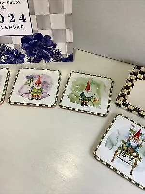 MacKenzie-Childs Woodland Gnome Coasters And 2024 Calendar • $25