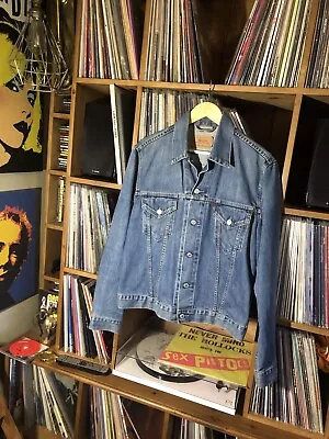 Men’s Levi Trucker Slim Fit Denim Jacket Excellent Condition Size Large • £28.99